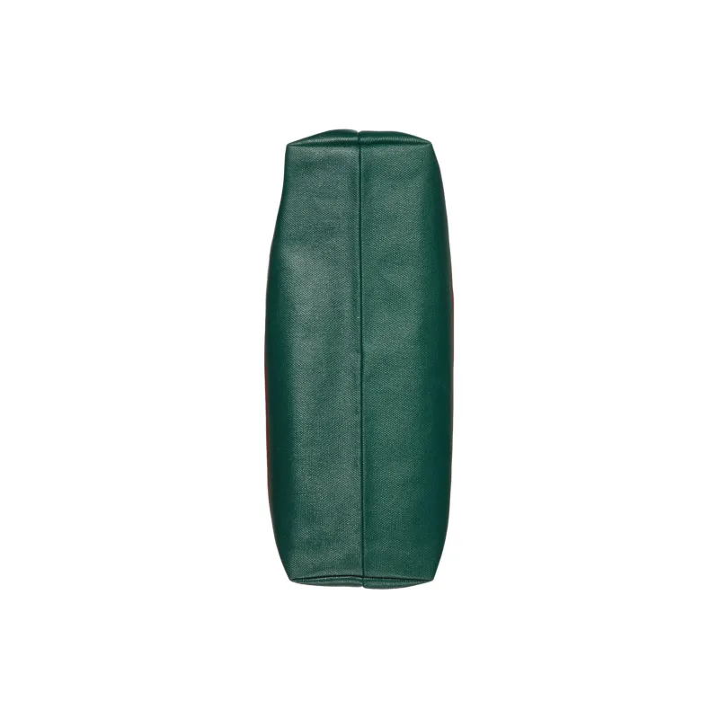 GUCCI Natural Canvas Tote Bag Shopping Bag Shoulder Bag Handbag Canvas Bag Men's Green & White-4