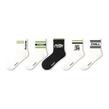 Primeet Mid Calf Socks Men's 5 Pack
