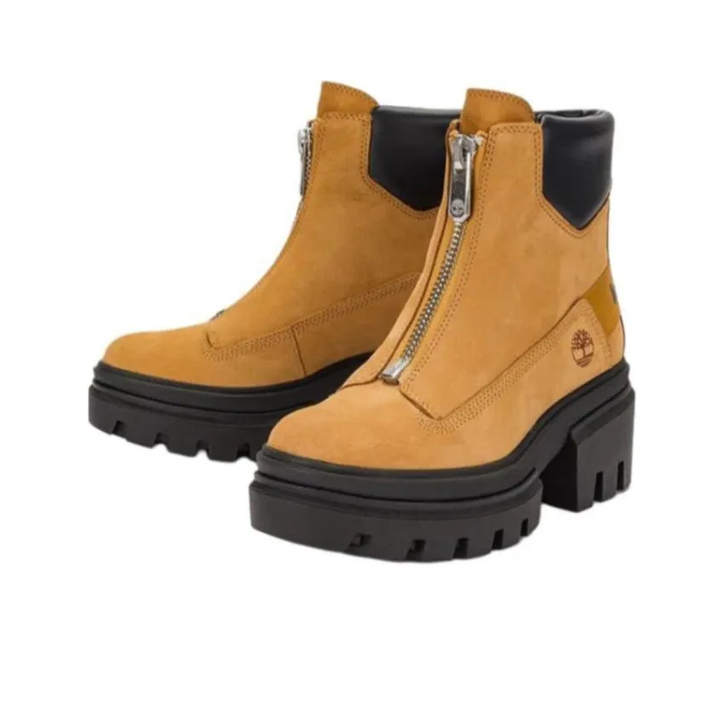 Timberland Everleigh Front Zip Boot 'Wheat Nubuck' Women's-2