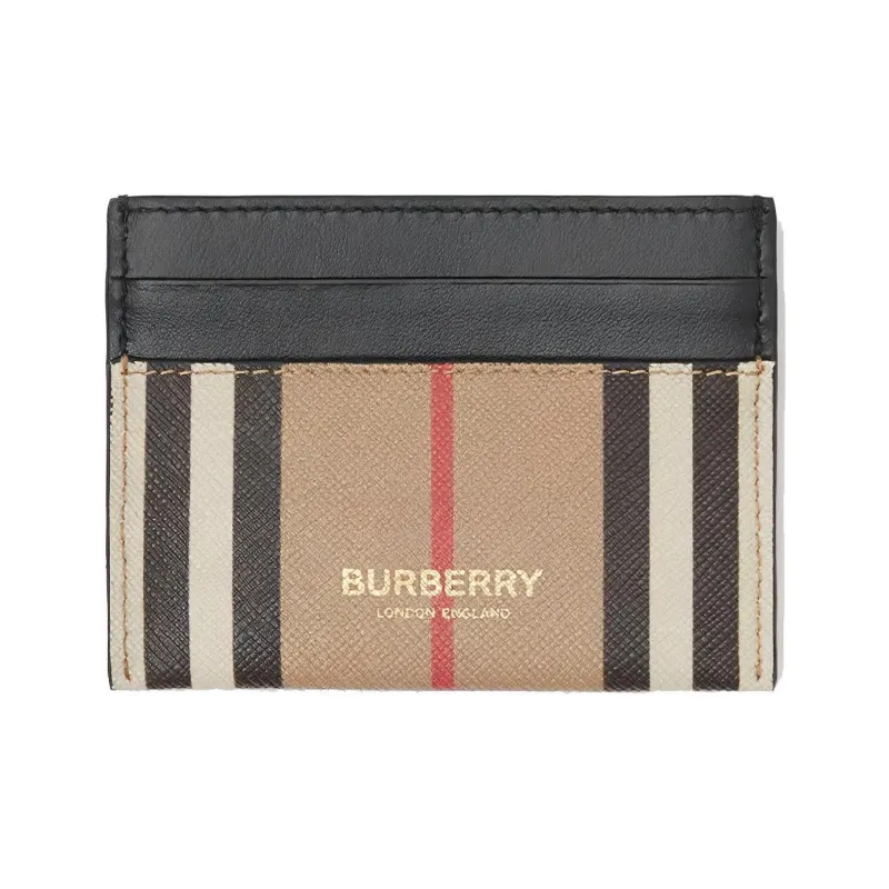 Burberry Vintage Canvas Card Holder Women's Archive Beige-0