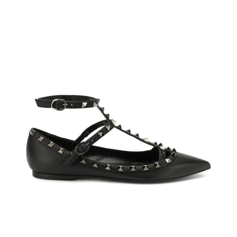 Valentino Flat Shoes Women's Black-1
