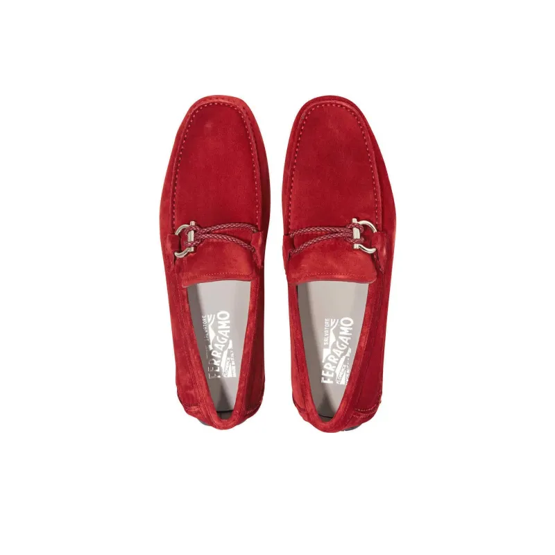 FERRAGAMO GANCINI Loafers Men's Red-2