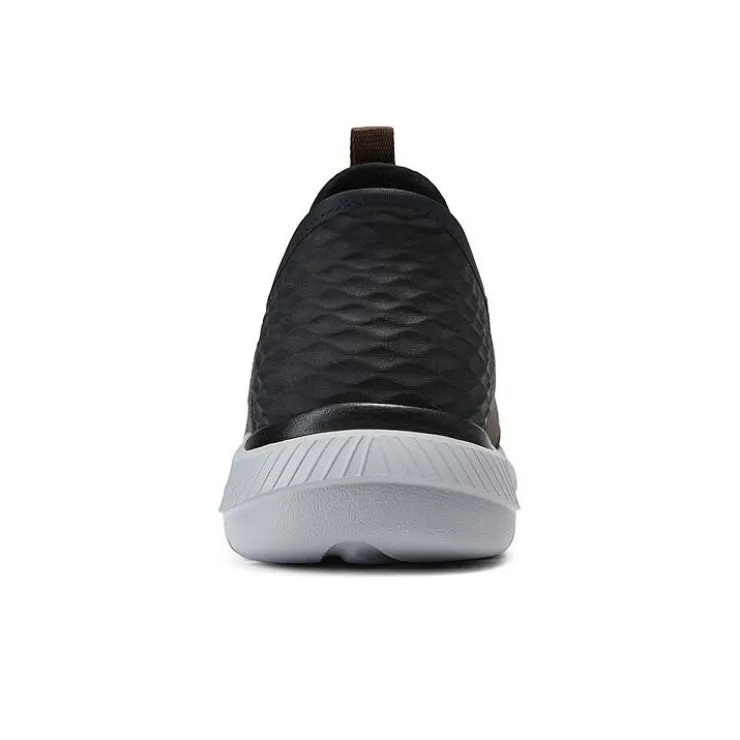 Skechers Wear Resistant Low Top Casual Shoes Men's Black Gray-5