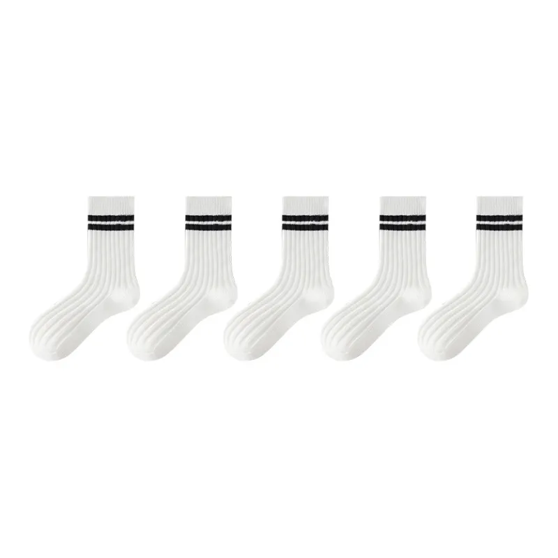 MIIOW Mid Calf Socks Men's 5 Pack-5