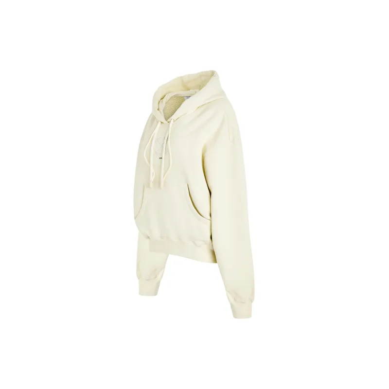 OFF WHITE Crystal embellished Cotton Hoodie-3