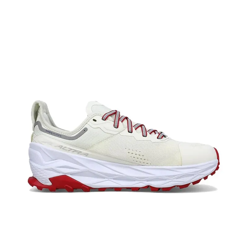 Altra Olympus 5 Cushioning, Slip Resistant, And Abrasion Resistant Low Top Running Shoes Women's Beige White Red-1