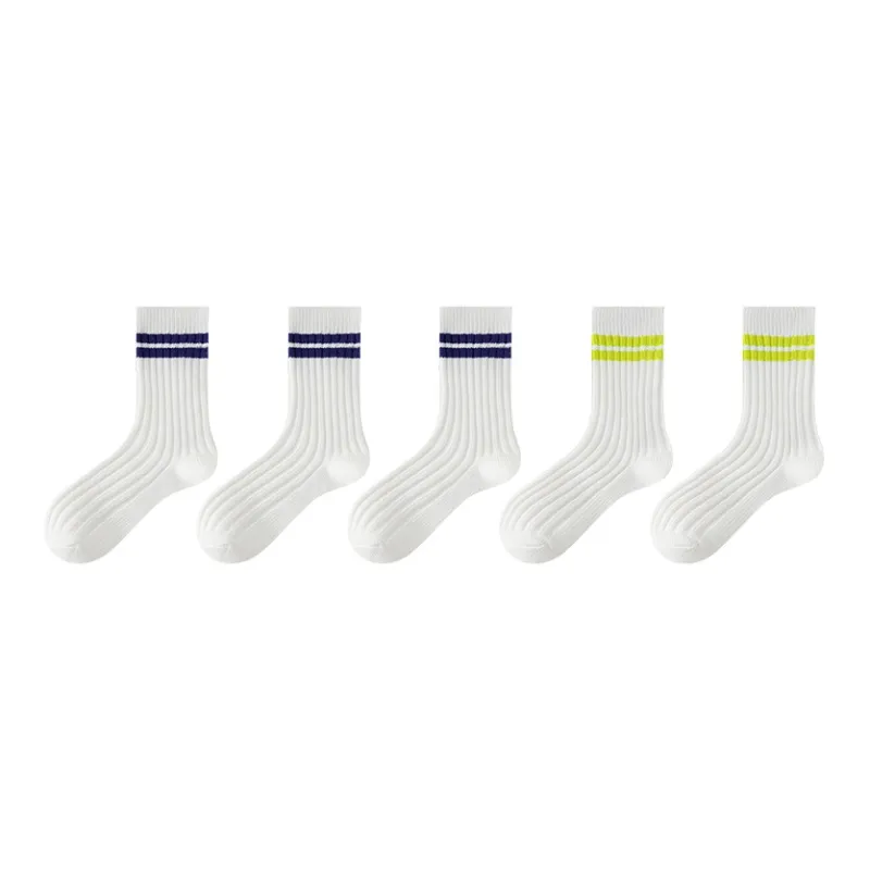 MIIOW Mid Calf Socks Men's 5 Pack-2