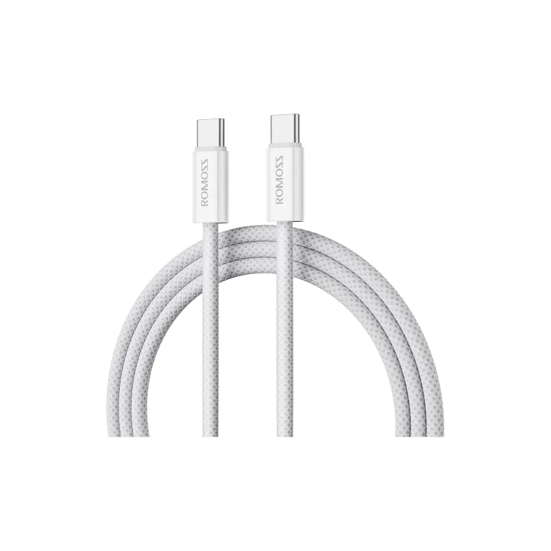 ROMOSS 1.2/2m Type c To Type c PD 60W Fast Charging Supported Apple 15 Series Fast Charging Woven Cable-2