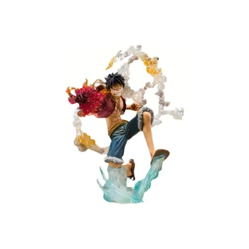BANDAI Monkey D. Luffy Bandai Figurarts Zero One Piece Monkey D. Luffy Battle Ver. Scale Figures 14cm