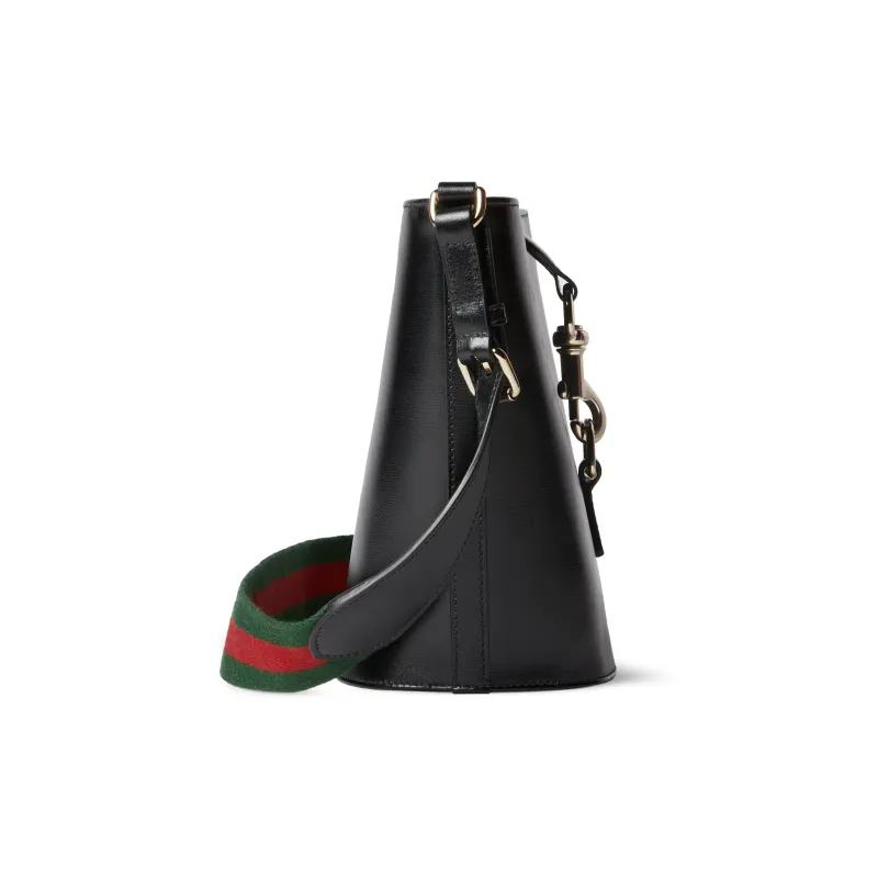 GUCCI Patent Leather Bucket Bags Shoulder Bag Crossbody Bag Mini Women's Black-2