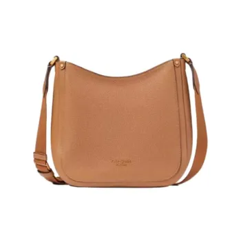 Kate Spade Roulette Litchi Grain Leather Shoulder Bag Crossbody Bag Medium Size Women's Brown