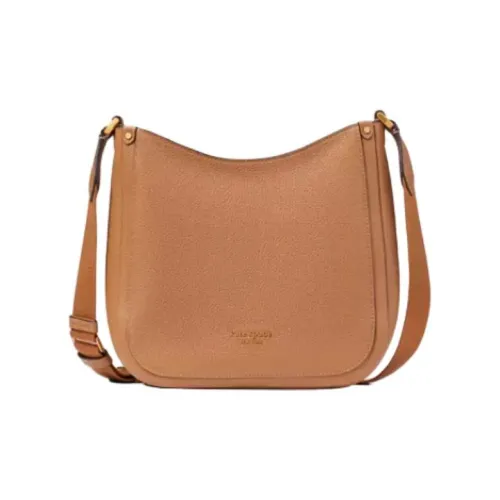 Kate Spade Roulette Litchi Grain Leather Shoulder Bag Crossbody Bag Medium Size Women's Brown