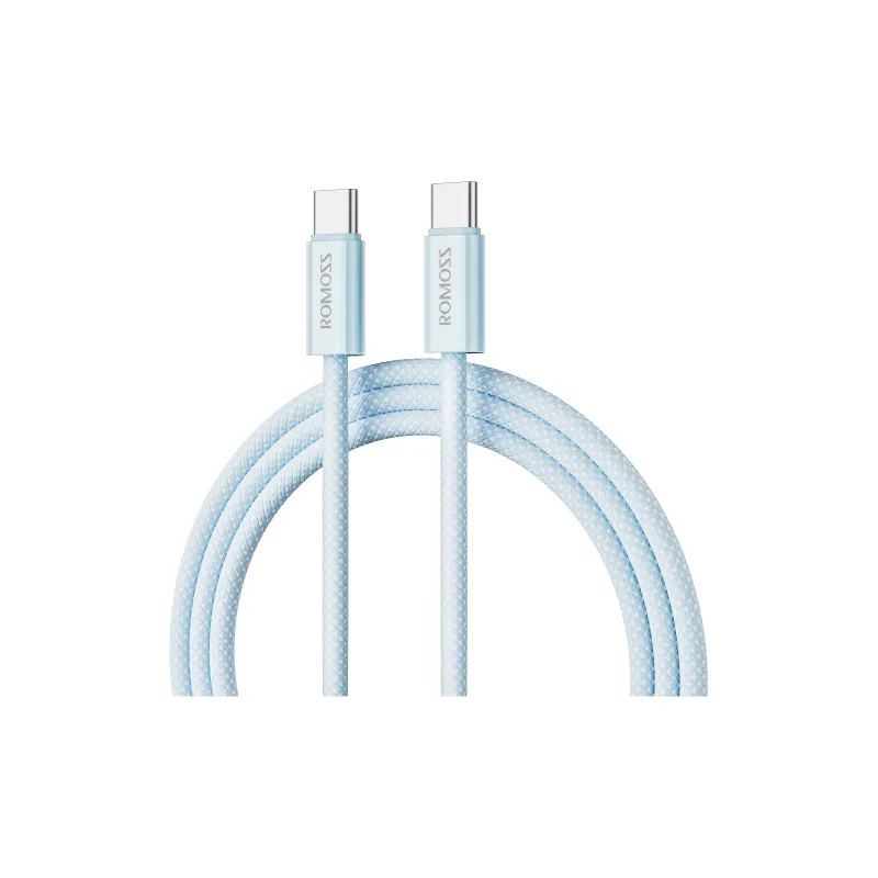 ROMOSS 1.2/2m Type c To Type c PD 60W Fast Charging Supported Apple 15 Series Fast Charging Woven Cable-42