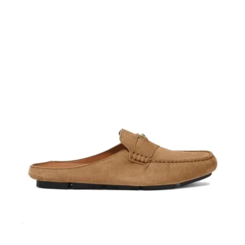 VERSACE MEDUSA BIGGIE Series Odor Resistant Closed Toe Slippers Men's Brown-1
