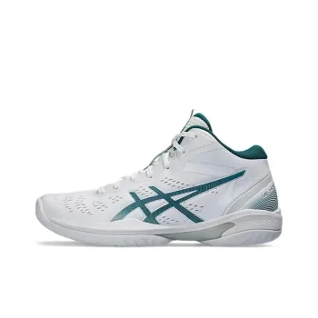 Asics GELHOOP V16 Anti Slip Wear Resistant Low Top Basketball Shoes Men's White Green