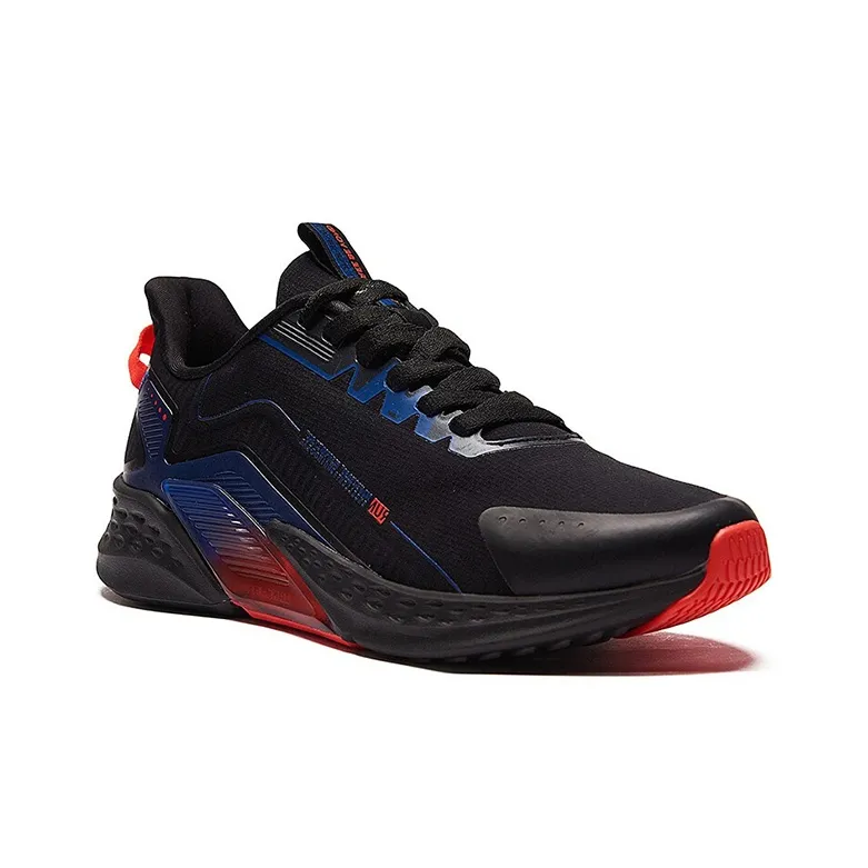 361° Rain Screen Technology Slip Resistant Water Resistant Lightweight Low Top Running Shoes Men's Black Red-3