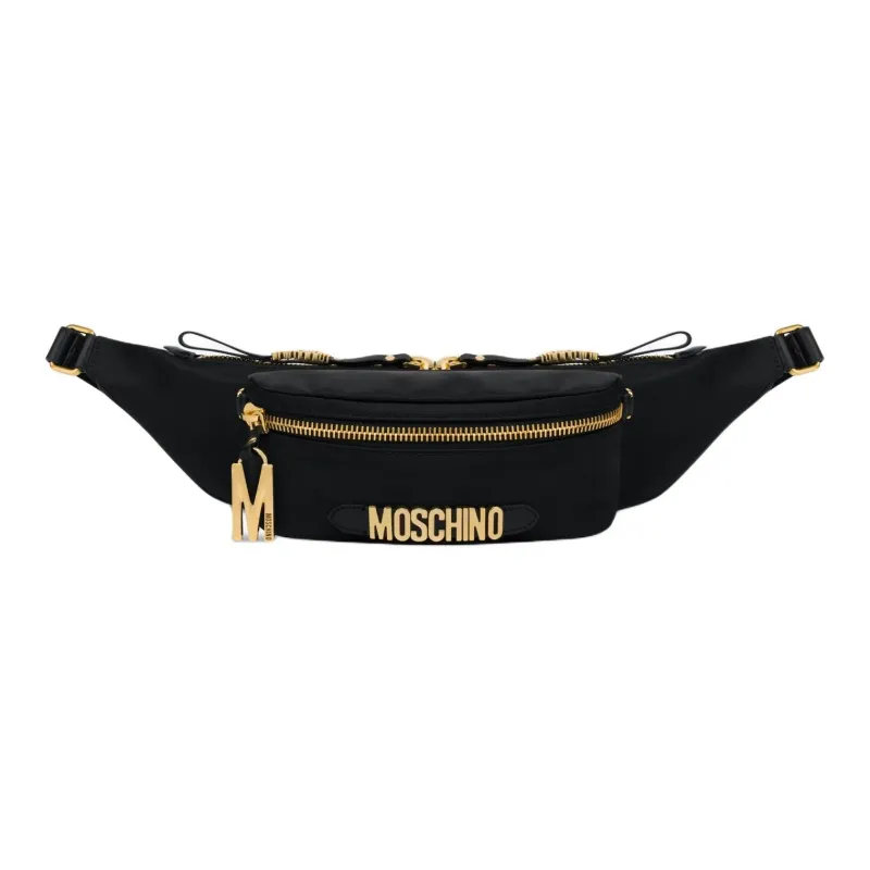 MOSCHINO Logo Lettering Zipped Belt Bag-0