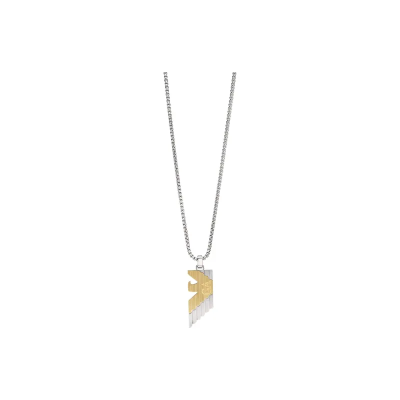 EMPORIO ARMANI Stainless Steel Necklaces Men's Gold/Silver-0