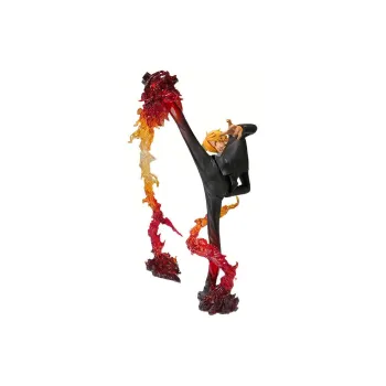 BANDAI Sanji Bandai Figurarts Zero One Piece Battle Ver. Devil Wind Foot The Finishing Touch Shot Scale Figures 18cm
