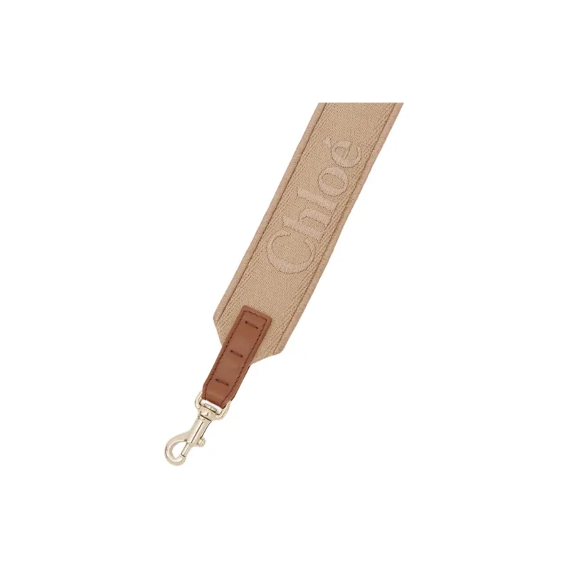 Chloe Canvas Blended With Polyester Bag Straps Women's Light Umber-2