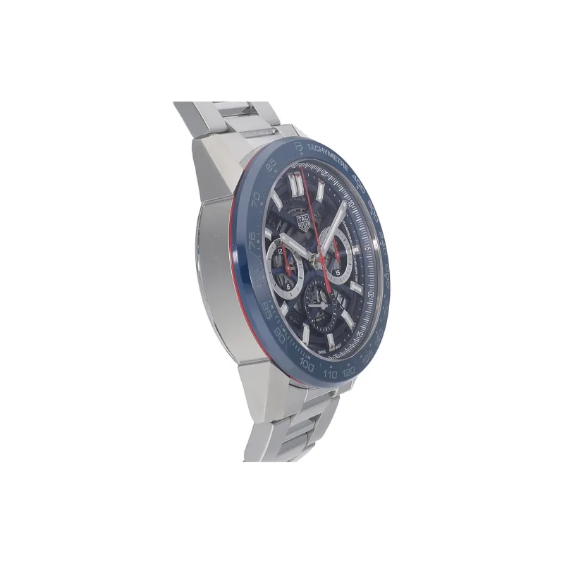 TAG HEUER Carrera Collection Automatic Mechanical Movement Men's Watches Watch 45mm Cut Out Dial CBG2A11.BA0654-4