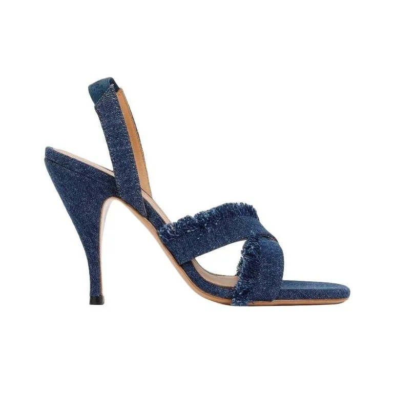 OFF WHITE 110mm Denim Sandals Women's-1