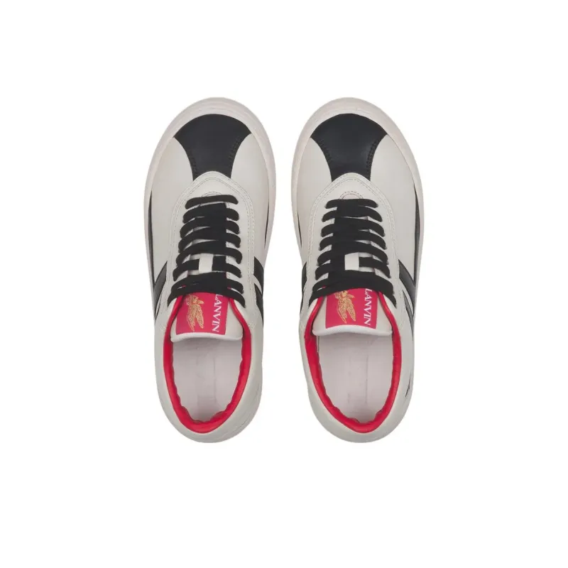 Lanvin Panelled Leather Sneakers-4