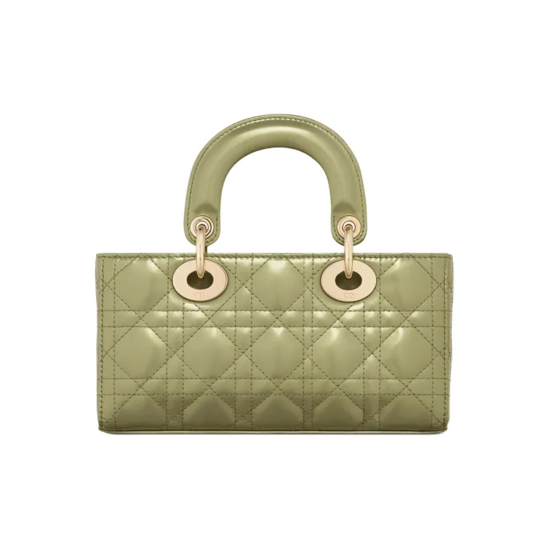 DIOR Lady D-JOY Calfskin Shoulder Bag Crossbody Bag Handbag Small Size Women's Cactus Green-1