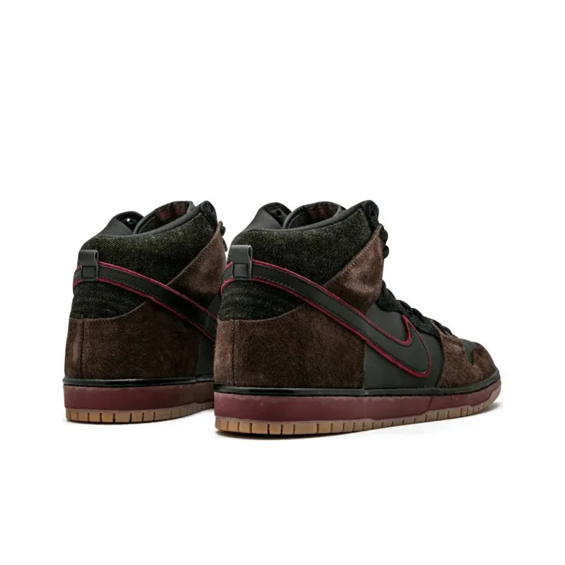 Nike Dunk SB Brooklyn Projects Reign IN Blood Slayer Non slip Lightweight High Top Skateboard Shoes Men's Black Red-3