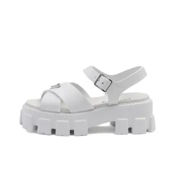 PRADA Strap Sandals 5.5cm Women's White