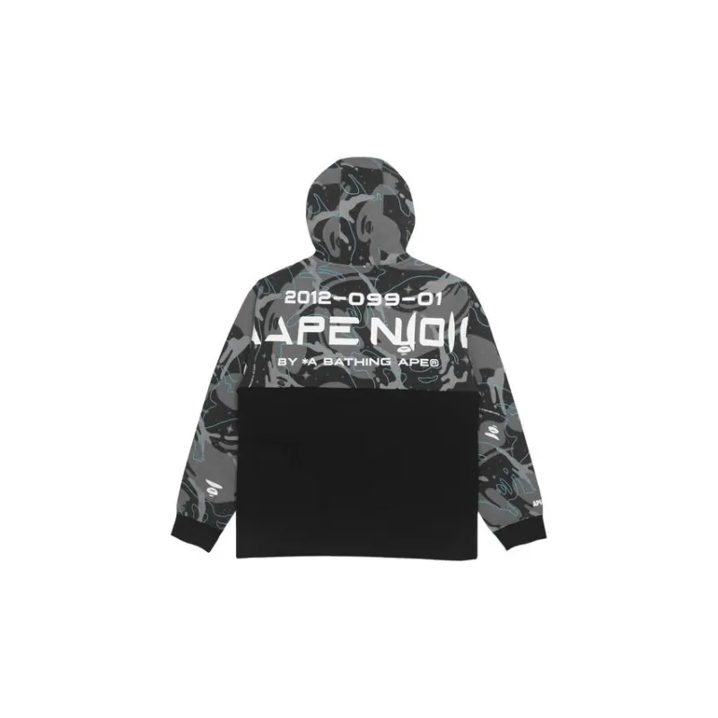 Aape Abstract print Panelled Hoodie-1