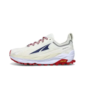 Altra Olympus 5 Cushioning, Slip Resistant, And Abrasion Resistant Low Top Running Shoes Women's Beige White Red