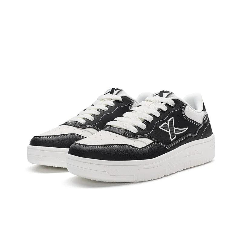 XTEP Air Force 1 2.0 Wear resistant And Lightweight Low Top Skateboard Shoes Men's Black White-4
