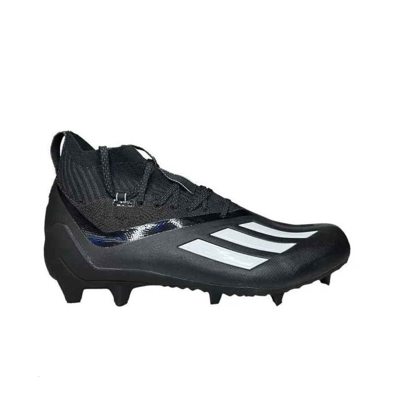 Adidas Adizero Primeknit Cleats Cushioning Wear-Resistant Soccer Shoes Men's Black White-1