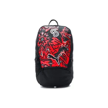PUMA CHRISTIAN PULISIC Collaboration Polyester Backpack Unisex Black & White & Red