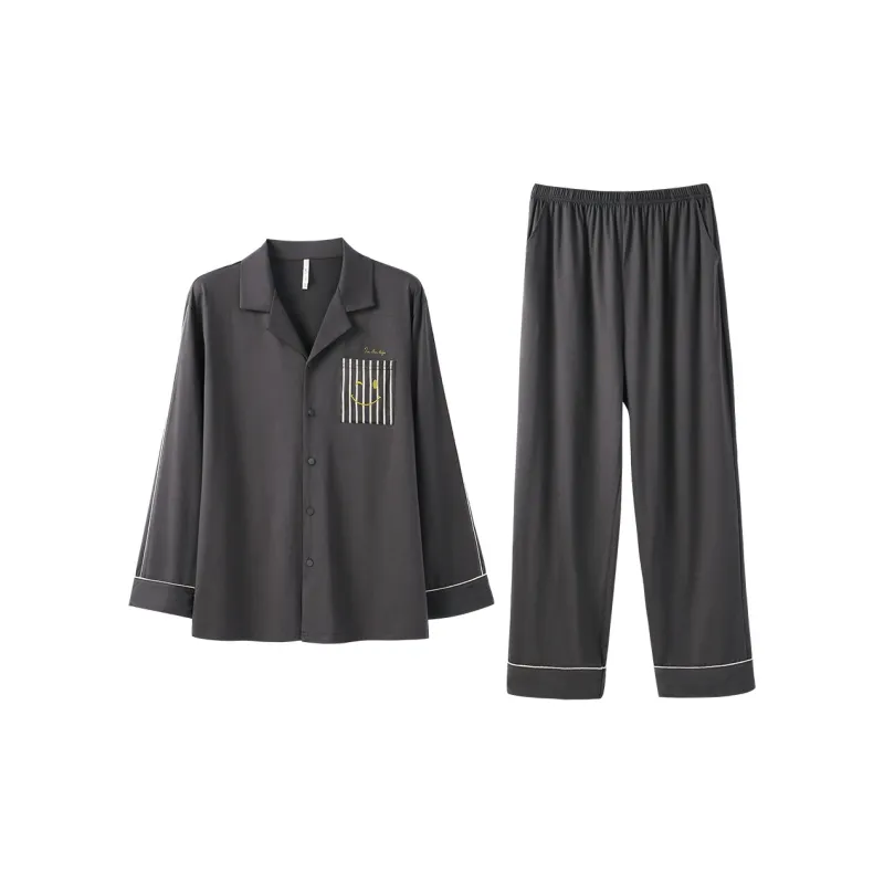 Aannsfam Pajama Set Men's Whale Gray-0