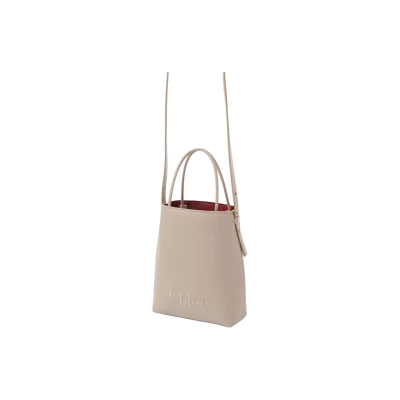 Chloe Calfskin Tote Bag, Shopping Bag, Handbag, Shoulder Bag, Crossbody Bag Micro Women's Nomadic Beige-2