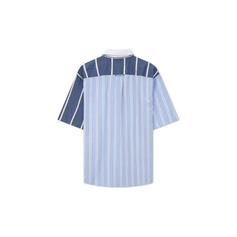 Tommy Hilfiger Shirt Men's Blue White Stripes-1