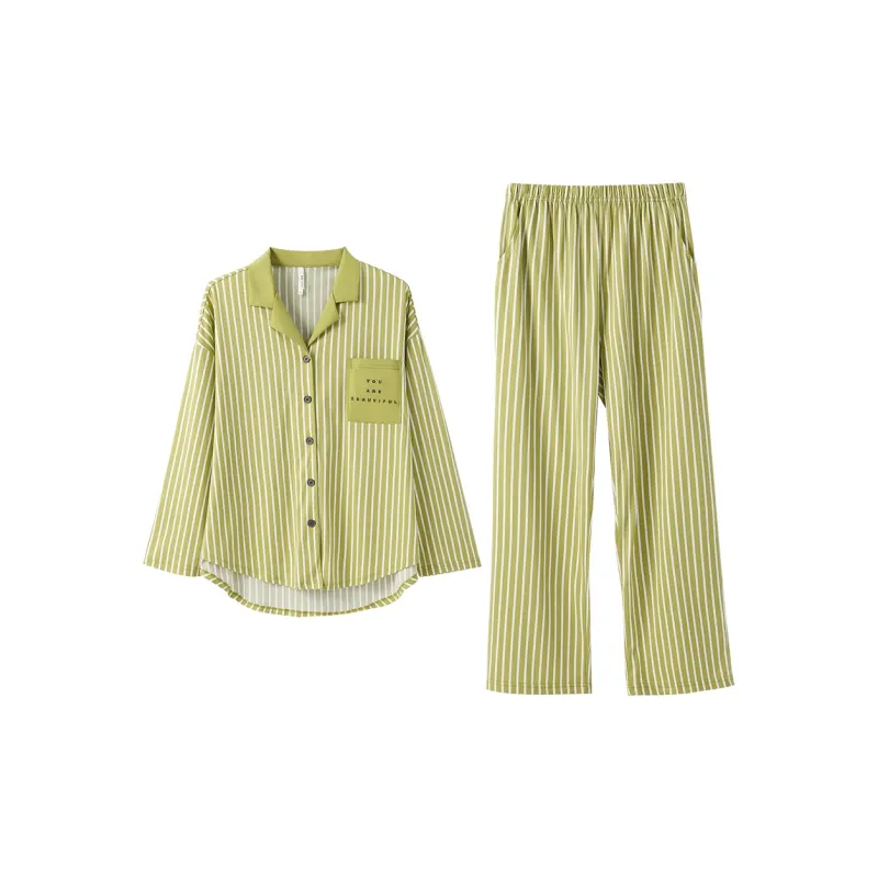 Aannsfam Pajama Set Women's Willow Green-0