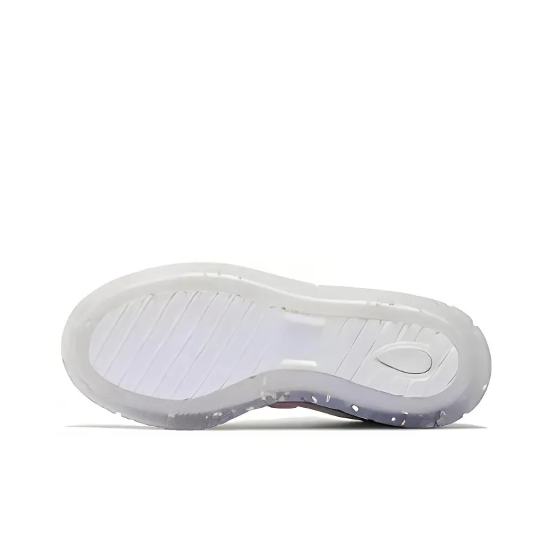 LiNing Wave Platform Anti-Slip Wear-Resistant Low-Top Skateboard Shoes Women's White Pink Green-3