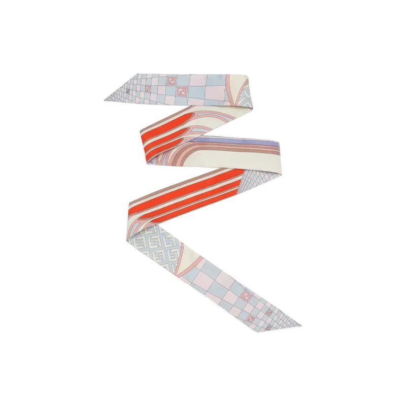 FENDI Silk Scarves Unisex Orange-0