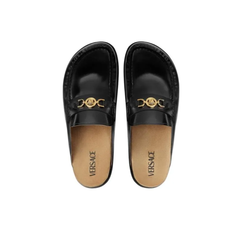 VERSACE Medusa '95 Leather Mules-3