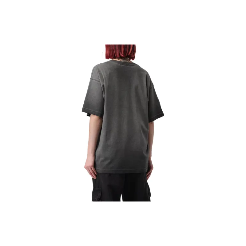 DIESEL Drop Shoulder Sleeve T Shirt Women's Umber-1