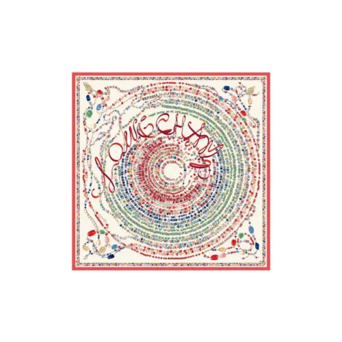 LONGCHAMP Silk Scarves Women's Red