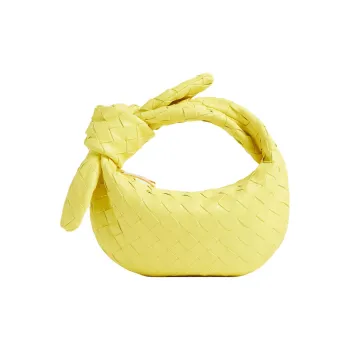 Bottega Veneta JODIE Lambskin Handbag Mini Women's Yellow