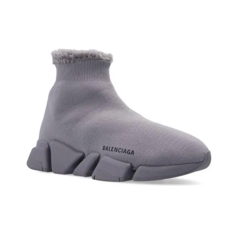 Balenciaga Speed 2.0 Sneakers 'Grey Recycled Knit' Women's-2