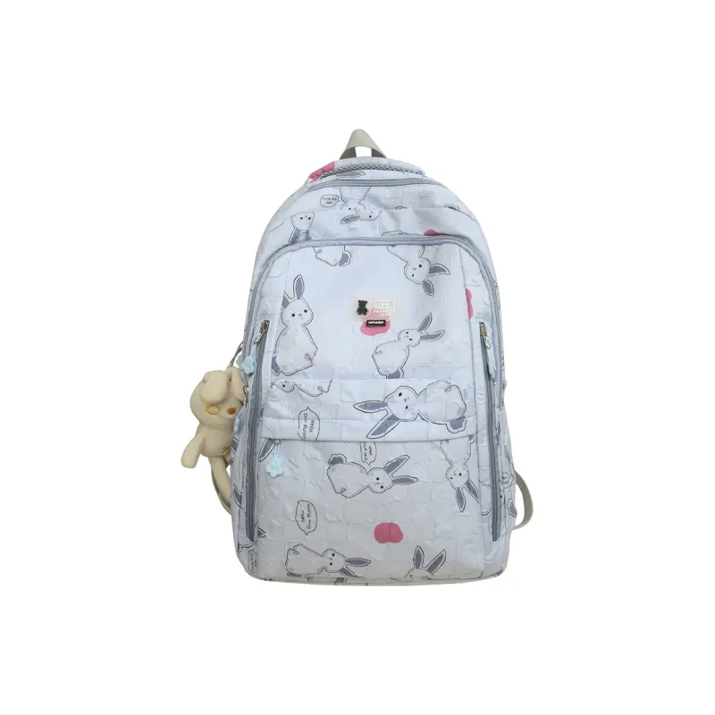FAMAN Nylon Rabbit Backpack Regular Women's Black/Green/Blue/Pink/White/Purple-9