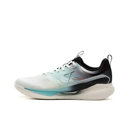 XTEP Chi Feng 7.0 Running Shoes Men Low-Top Sail White/Black/Ice Blue