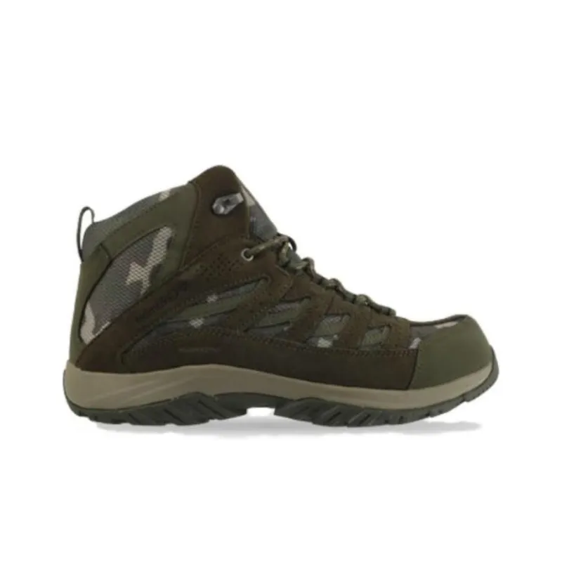 Columbia Crestwood Mid Cushioning Wear-Resistant High-Top Hiking Shoes Men's Green-1