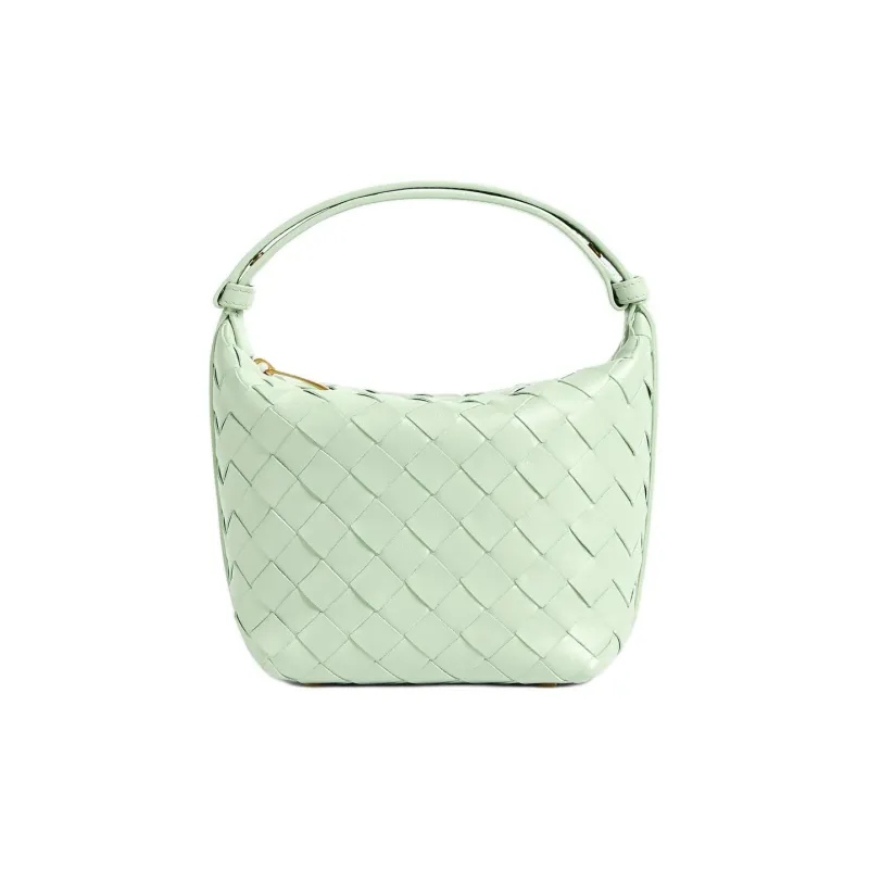 Bottega Veneta Cow Leather Handbag Women's Fresh Mint Green-0